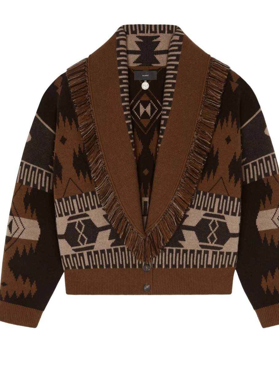 Cheap cardigan patterned-jacquard Alanui Women 0816